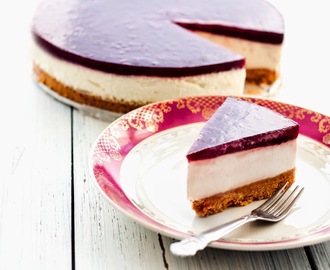 Cheesecake med bojsenbær