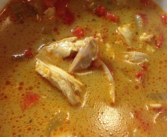 Kylling og karry suppe