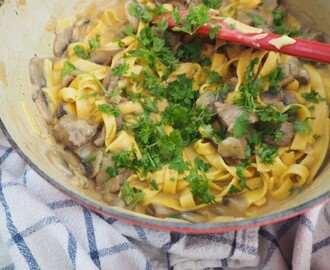 One pot bøf stroganoff