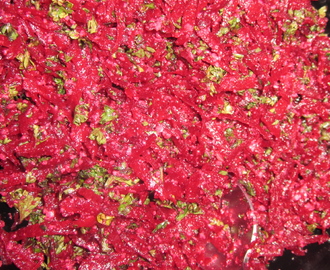 Rødbedesalat med persille