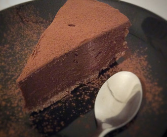 Cheesecake de chocolate e café - Suklainen mokkajuustokakku