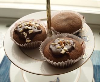 Toffeiset suklaamuffinit (dumlemuffinit)