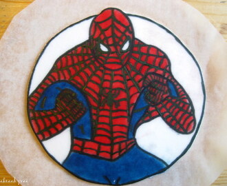 Spiderman - maalattu kakkukuva