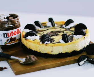 RECIPE: NUTELLA & OREO CHEESECAKE