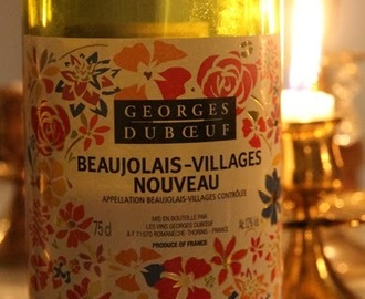 Beaujolais Nouveau 2013, lihapullia & linssejä