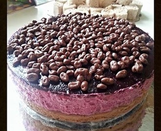 Mustaherukka-suklaakakku