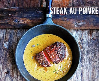 Hyvää uutta vuotta ja mahtavaa pihviä Steak Au Poivre!