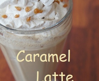 Caramel latte milkshake