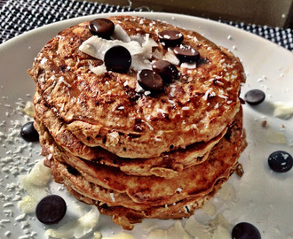 Chocolate Coconut Riceprotein Pancakes