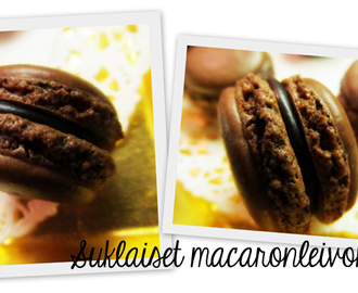 ♥ Suklaiset macaron-leivokset
