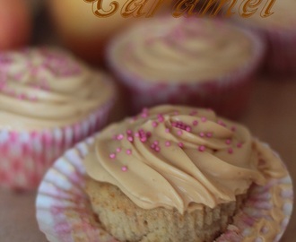 Omena-kinuski cupcaket / Apple-caramel cupcakes