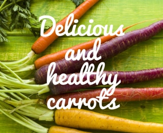 Delicious and healthy carrots