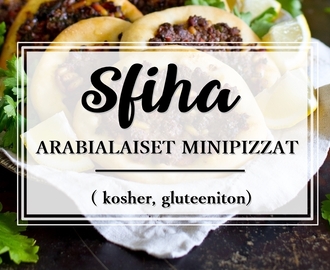 Sfiha - arabialaiset minipizzat (kosher, gluteeniton )