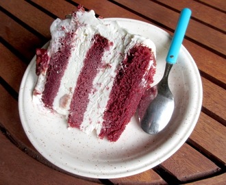 Punasamettia, red velvet kakku