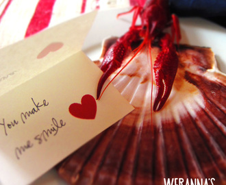 Crayfish party place cards