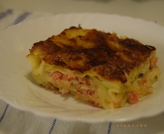 Lasagne al salmone e zucchine - lohi-kesäkurpitsalasagne