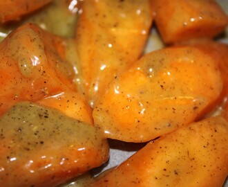 Bakte gulrøtter med kardemomme