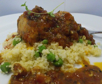 Kyllingtagine og tabbouleh av couscous