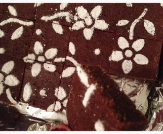 Sjokoladekake / Brownies med speltmel