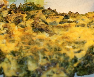 Omelett med grønnkål