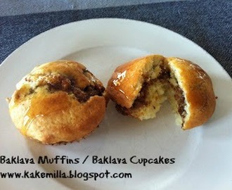 Baklava Muffins / Baklava Cupcakes