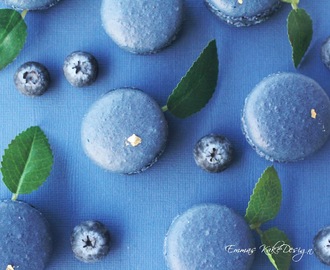 Små franske blåbærmakroner!