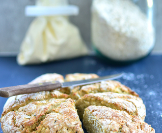 Saftig, grov scones med squash