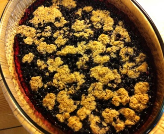 Low FODMAP Blueberry Crumble