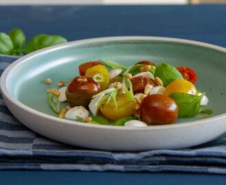 Lun tomat- og mozzarellasalat | Det glade kjøkken