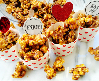 Caramel and chocolate covered popcorn