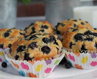 Saftige blåbærmuffins på 30 minutter