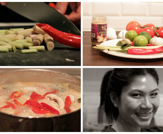 Tom Kha Gai - autentisk thailandsk kyllingsuppe