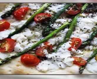 Pizza med asparges