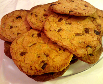 Enorme chocolate chip cookies