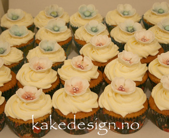 cupcakes med blomster