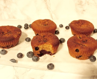 Glutenfrie blåbær muffins