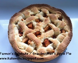Farmor's Eplekake (Eggfri) / Grandmother's Apple Pie (Eggless)