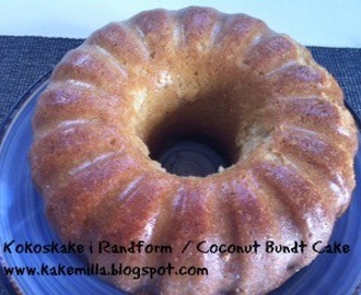 Kokoskake i Randform  / Coconut Bundt Cake