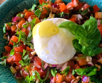 Tomatsalat med mozzarella