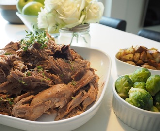 Leg of lamb in the slowcooker