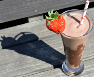 Sunnere og nydelig sjokolade-milkshake for å avkjøle kroppen!