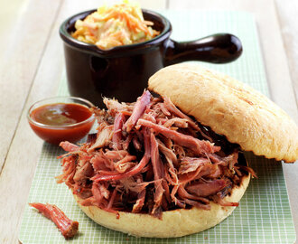 Pulled pork med coleslaw