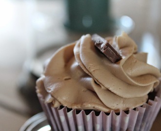 Sjokolade -og Karamell Cupcakes