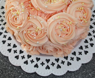 Ferskenrose kake