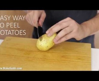 Easy way to peel potatos