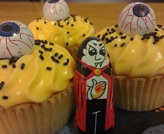 Appelsin-cupcakes til Halloween
