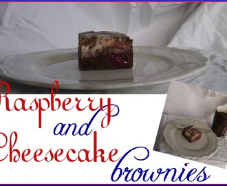 Raspberry and Cheesecake Brownies