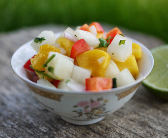 Melon- och mangosalsa