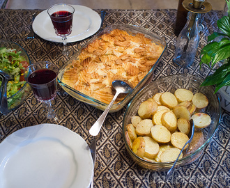 Kyckling, mango chutney, grillchips= Gratäng