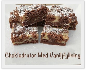 Chokladrutor Med Vaniljfyllning